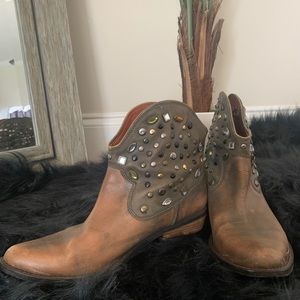 Lucky Brand embellished cowboy booties